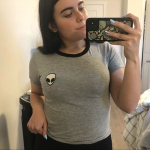 brandy melville alien top 👽
